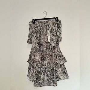 Brand New Mustard Seed Snakeskin Print Romper: Size L